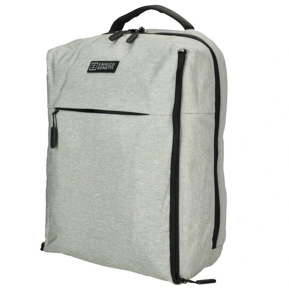 Pánský městský batoh šedý 17" 20L - Enrico Benetti 