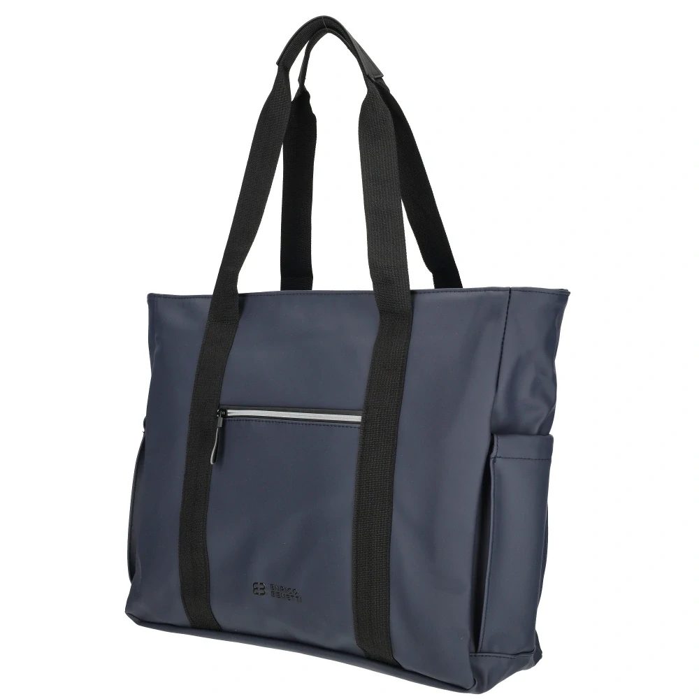 Dámská shopper kabelka modrá - Enrico Benetti