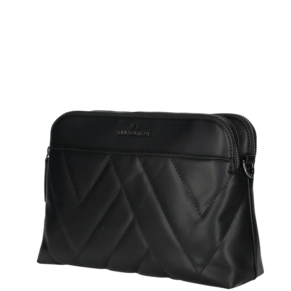 Dámská crossbody kabelka černá - Enrico Benetti