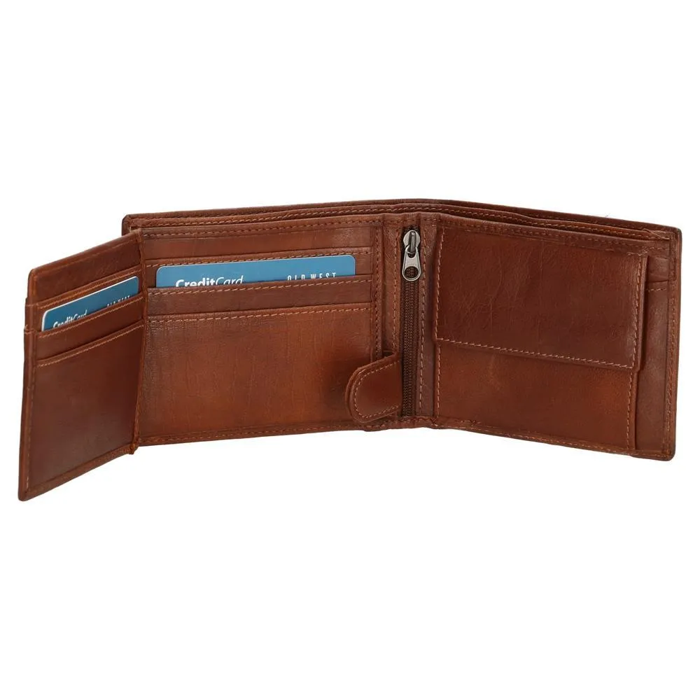 Pánská kožená peněženka Hide & Stitches hnědá 