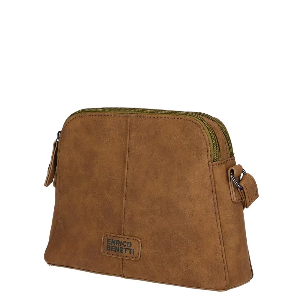 Dámská crossbody kabelka hnědá - Enrico Benetti Kensi 