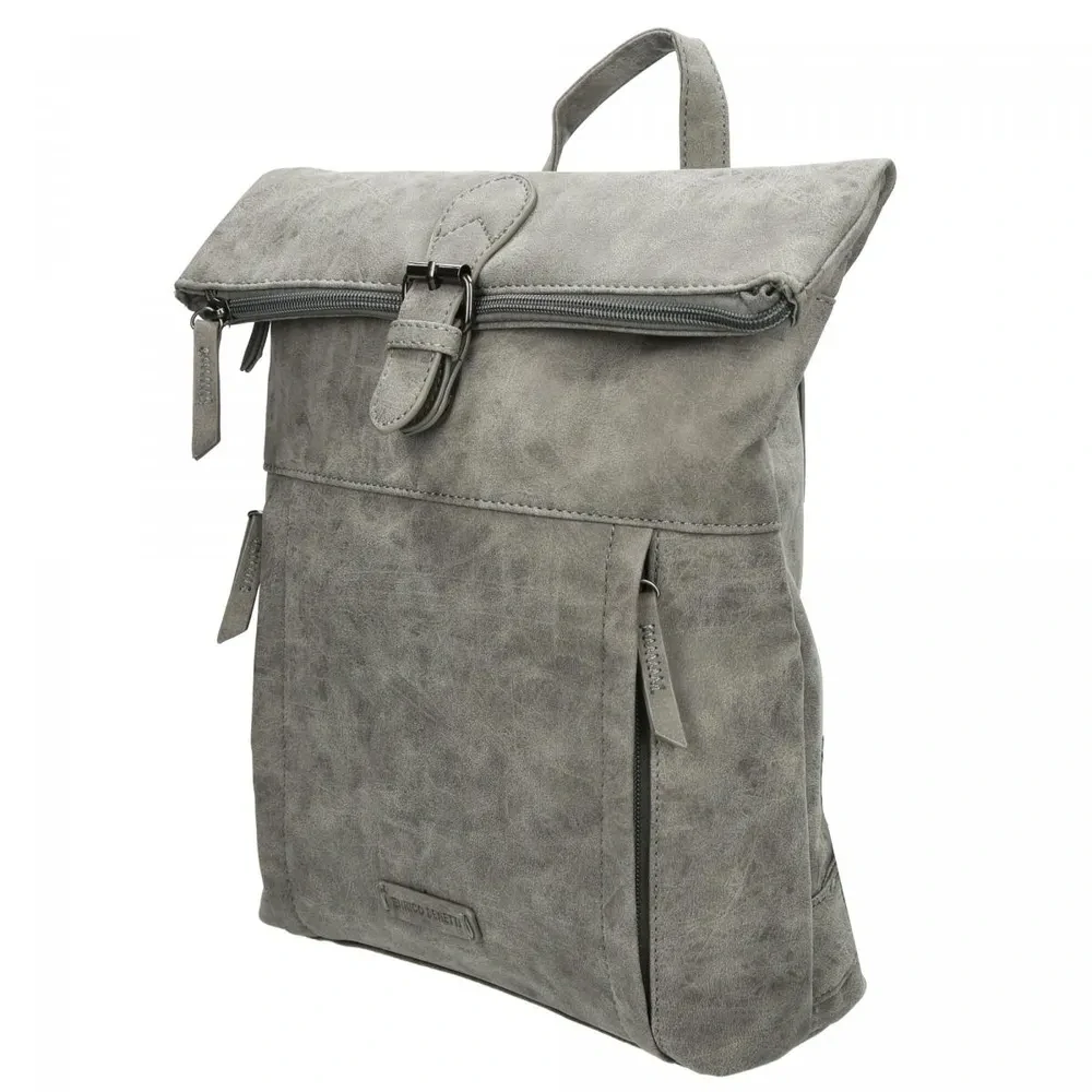 Moderní dámský městský batoh šedý 8L - Enrico Benetti 