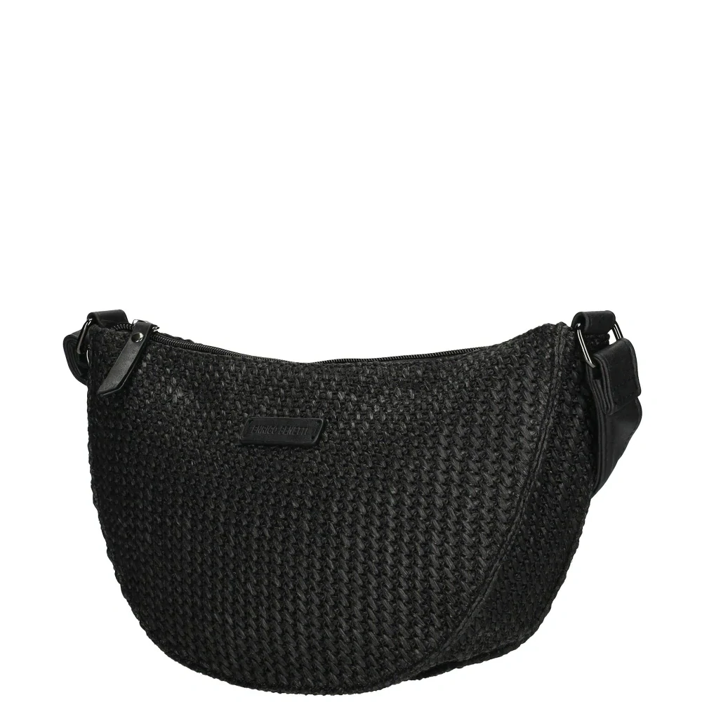 Dámská proutěná kabelka černá - Enrico Benetti Summer