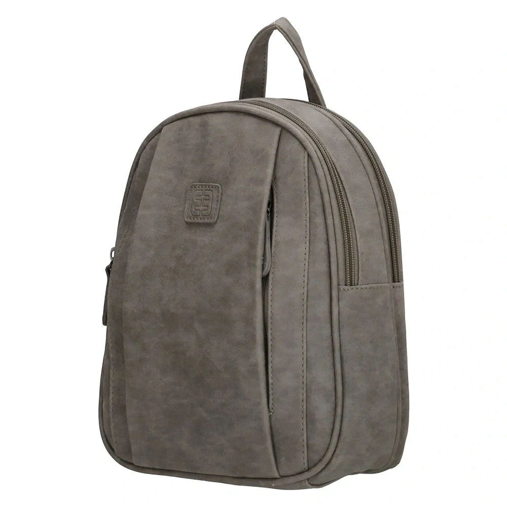 Dámský městský batoh šedý 8L - Enrico Benetti 