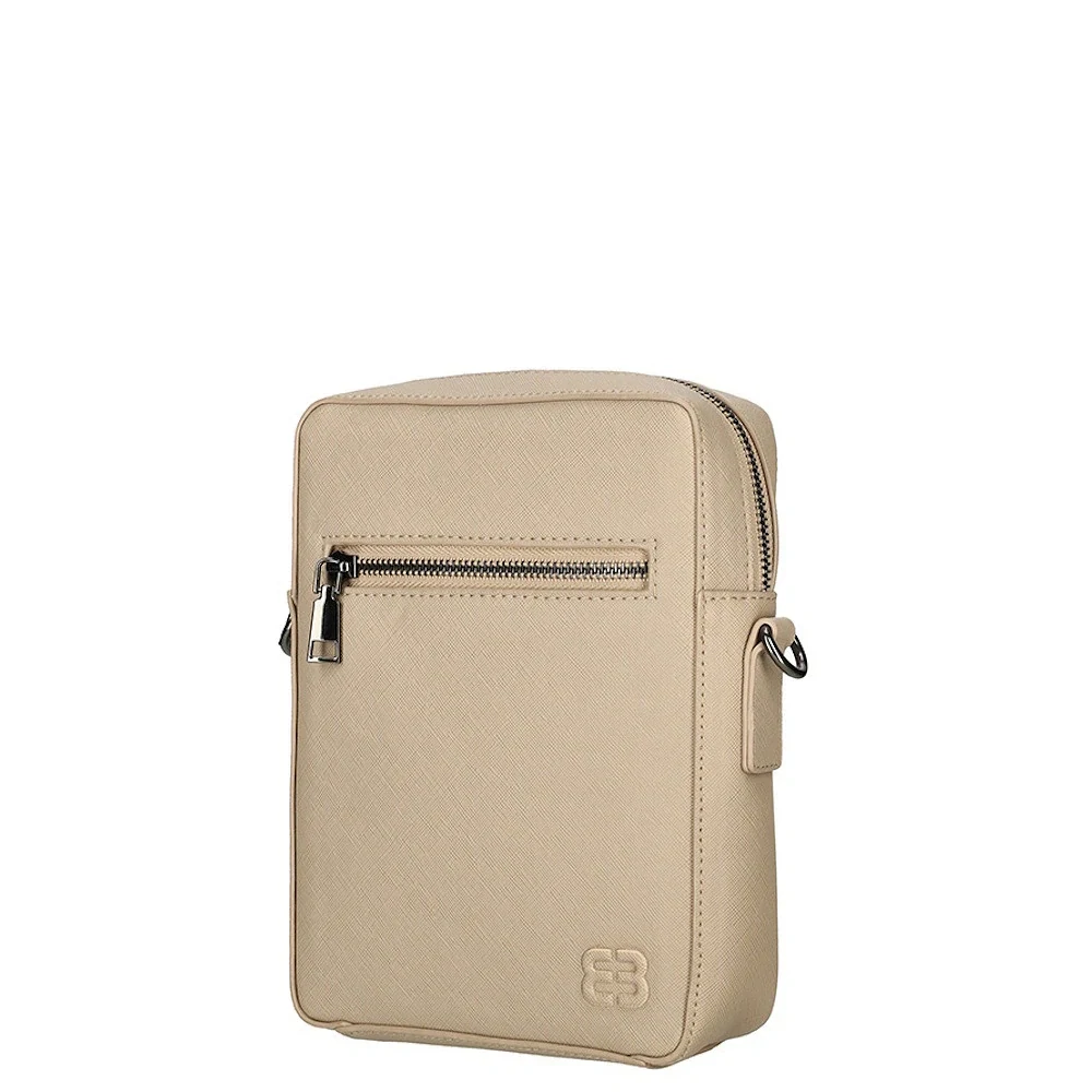 Pánská kožená taška Case béžová - Enrico Benetti