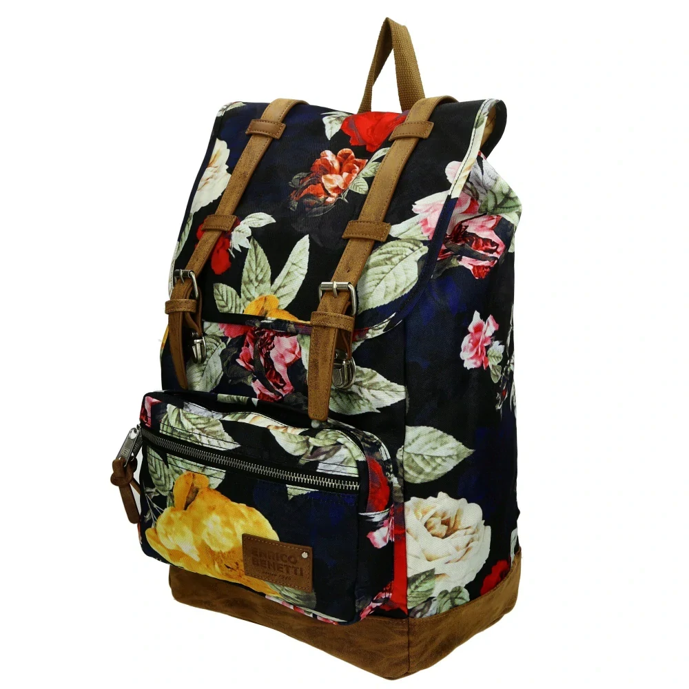 Dámský batoh Multi Roses 23L - Enrico Benetti