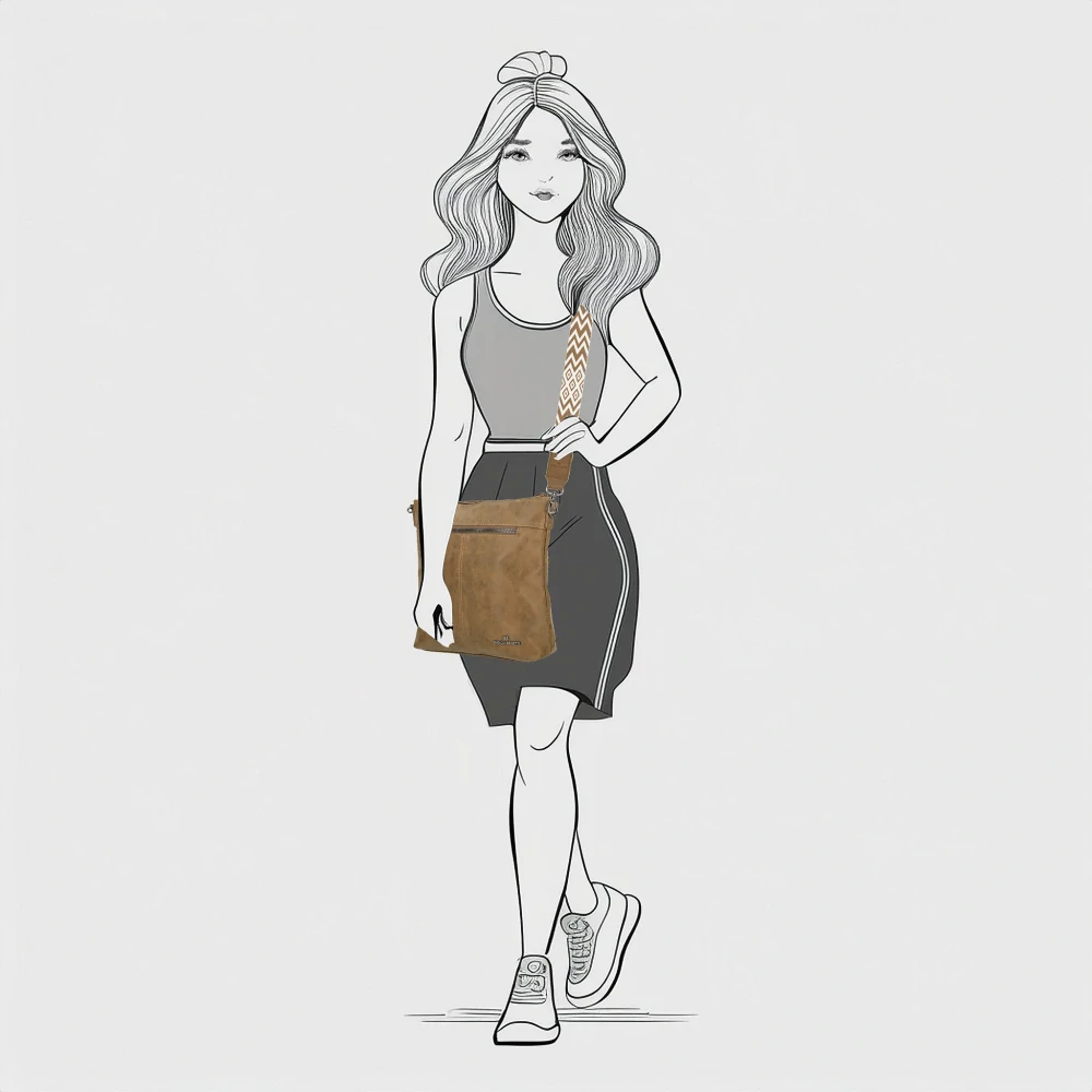 Dámská crossbody kabelka hnědá - Enrico Benetti Stacey