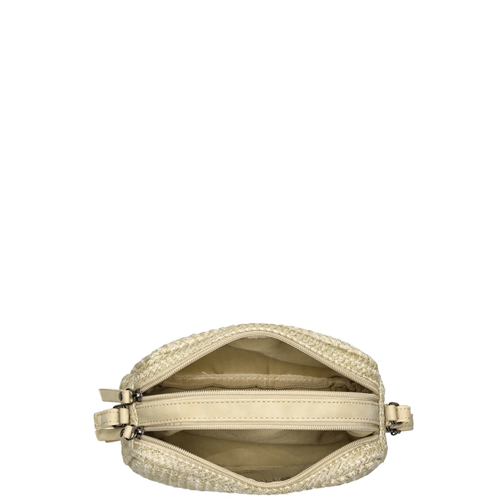 Dámská crossbody proutěná kabelka nature - Enrico Benetti