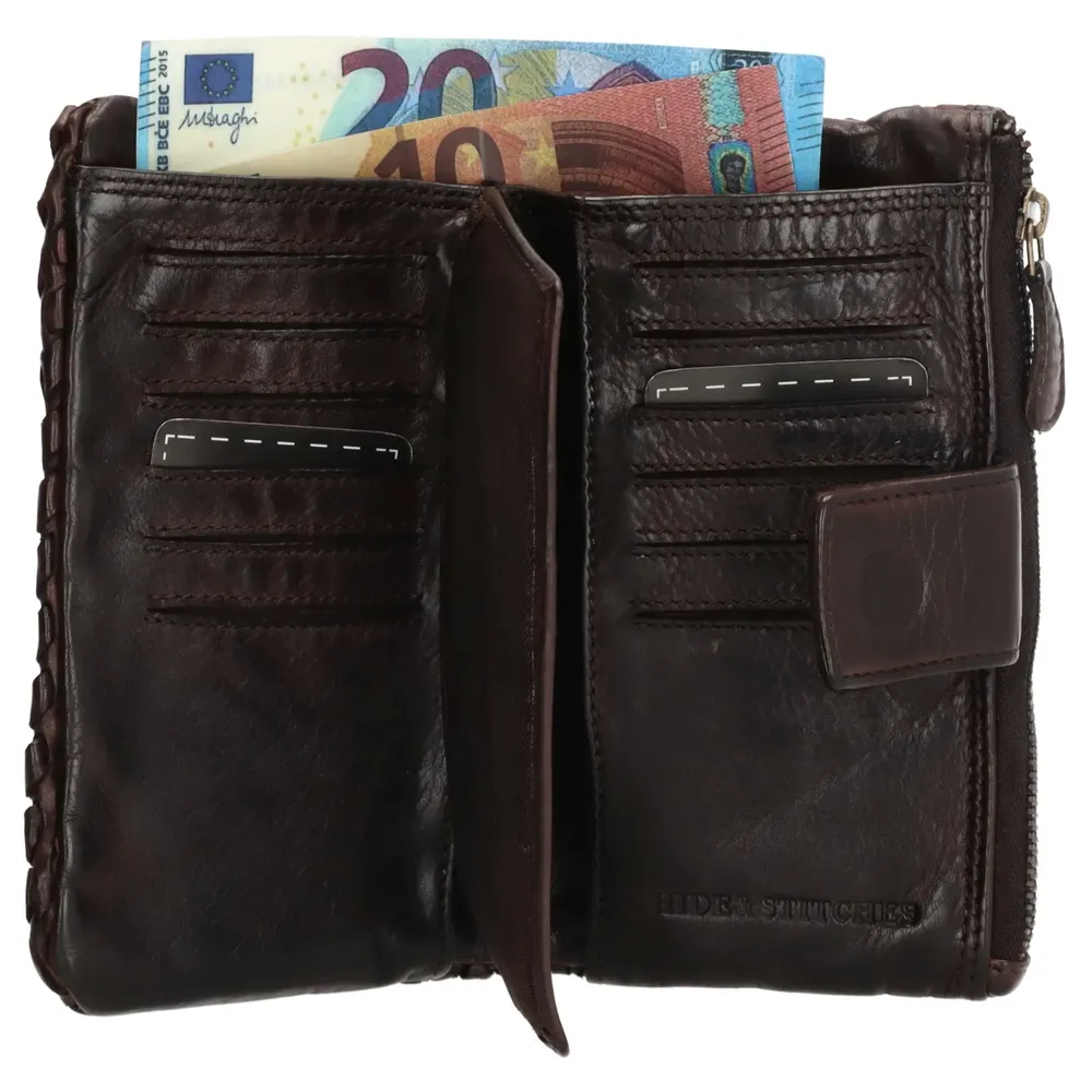 Dámská kožená peněženka Hide & Stitches hnědá