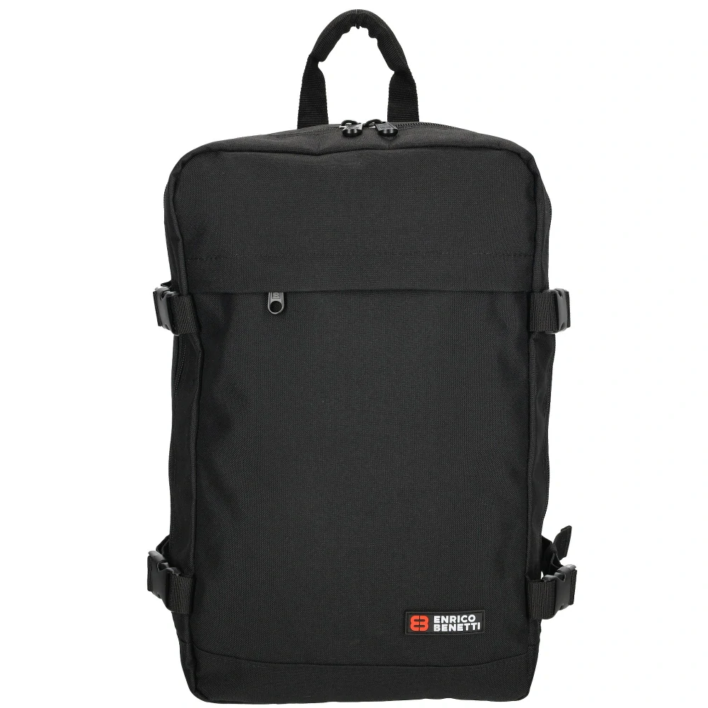 Unisex batoh nejen do letadla černý 13" 20L - Enrico Benetti