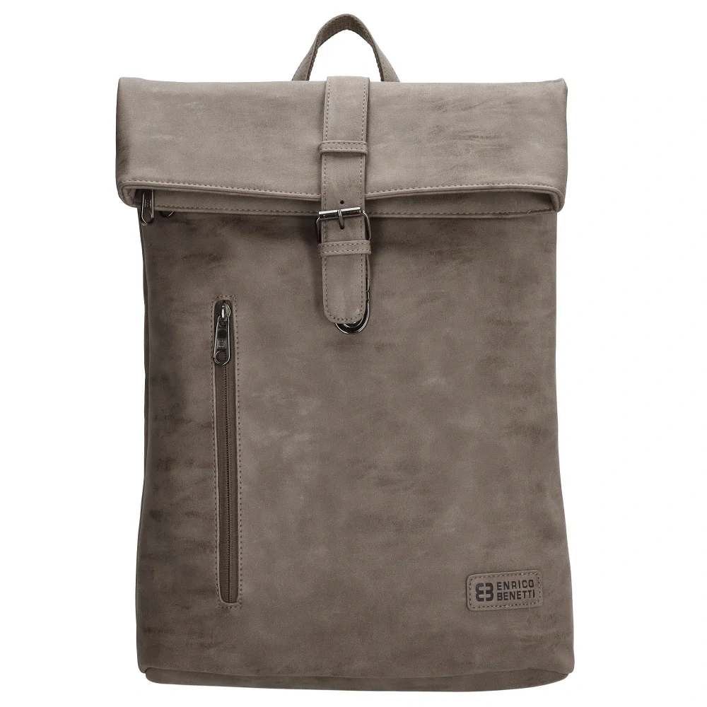 Městský batoh nejen na notebook 15" šedý 15L - Enrico Benetti