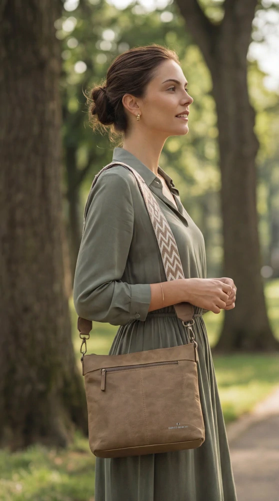 Dámská crossbody kabelka hnědá - Enrico Benetti Stacey